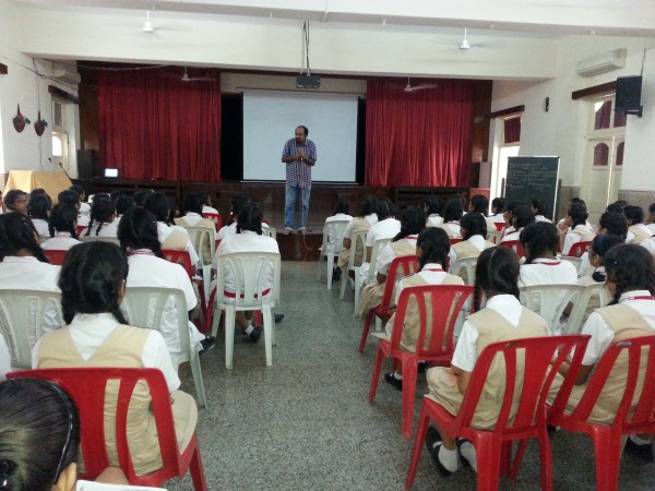 Orientation session for Std. IX students