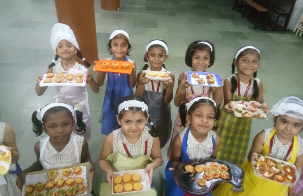 Biscuit toppings activity for Std. I