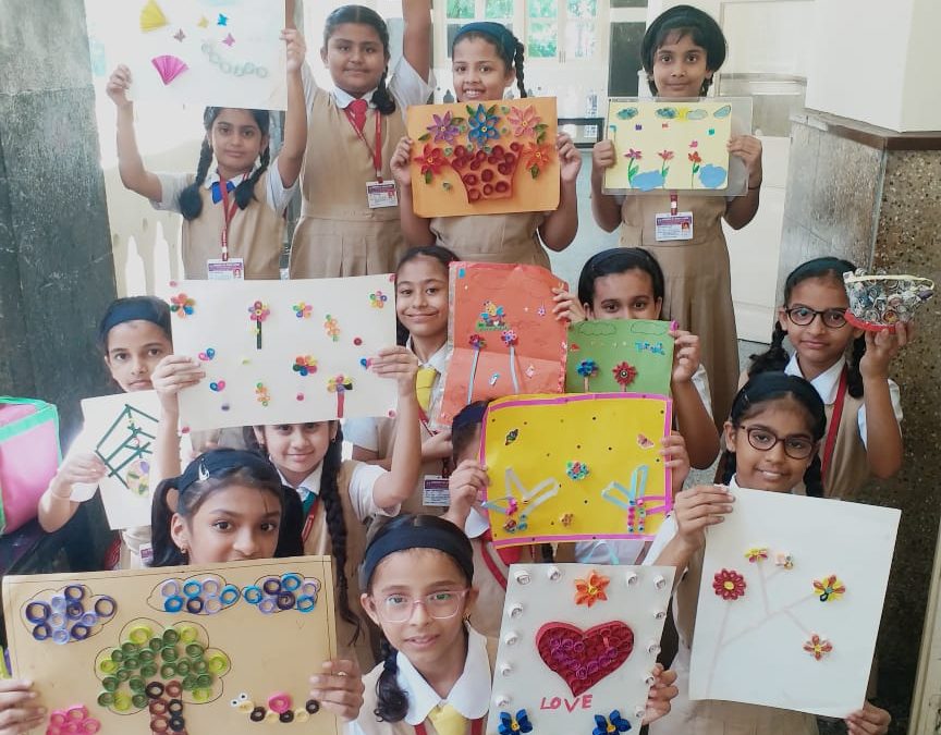 Quilling Fort Paper Quilling – Std. IV | Convent of Jesus and Mary School