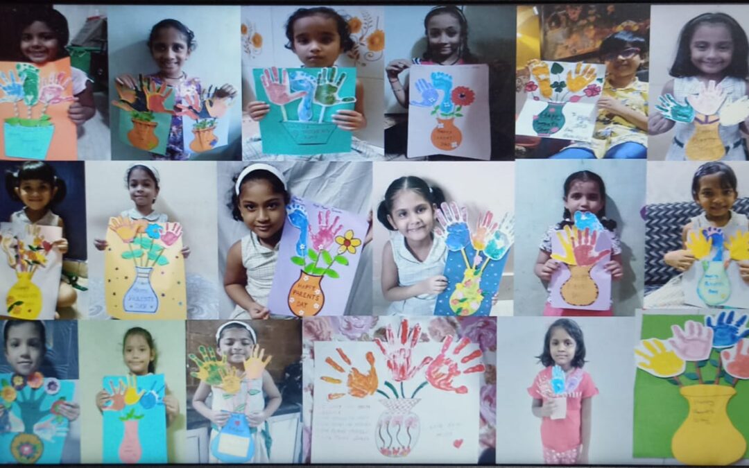 Handprint flower pot activity – Std. I