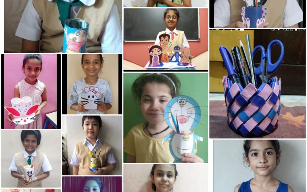 Pencil Holder making activity (Std. IV)
