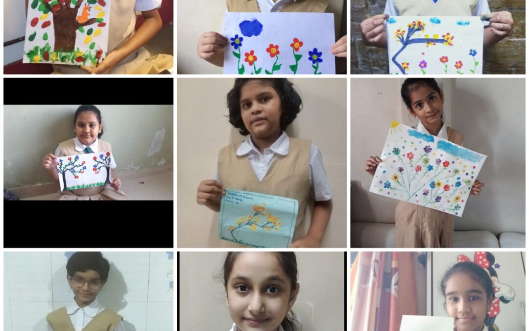 Finger Painting activity (Std. IV)