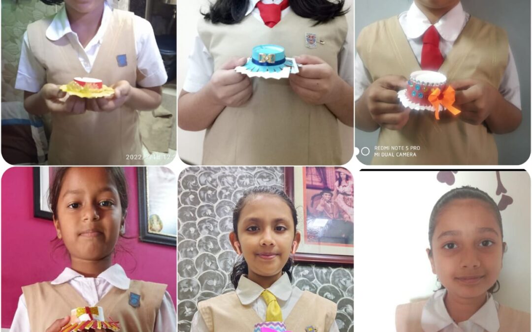 Paper Cup Cap making activity (Std. IV)