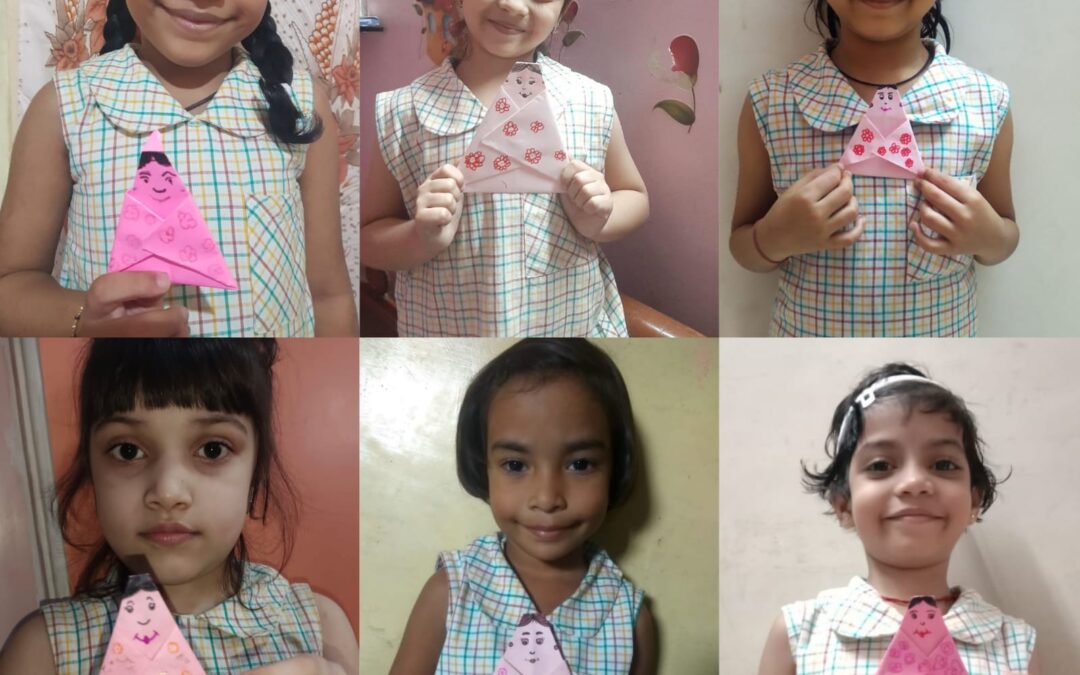 Paper Dolls making activity (Sr. K.G.)