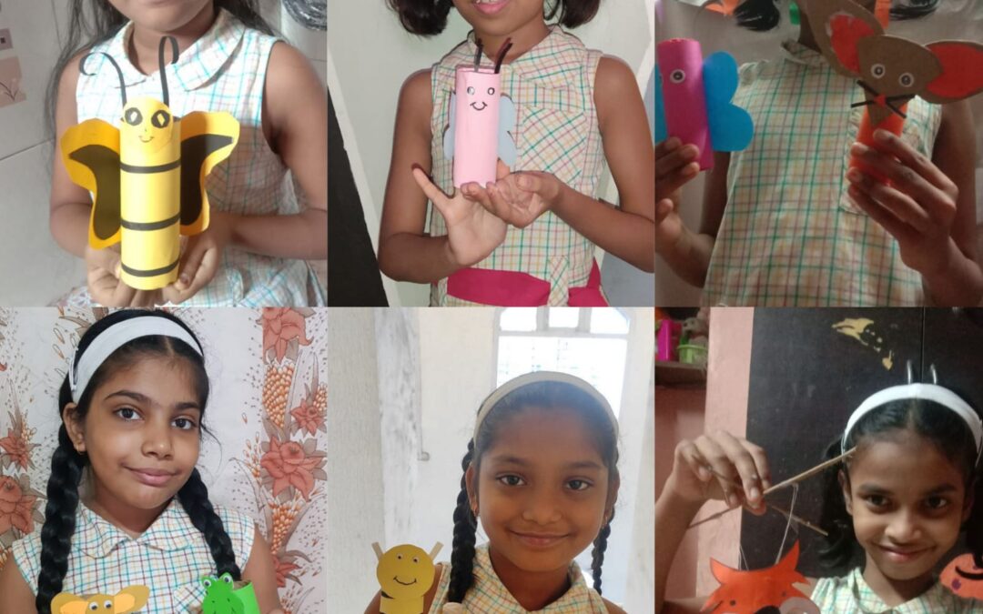 Tissue Roll Puppet making activity (Std. III)