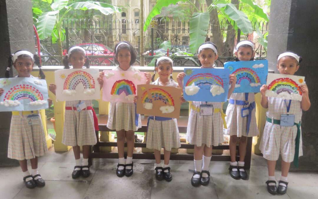 Rainbow Collage making activity (Std.1)